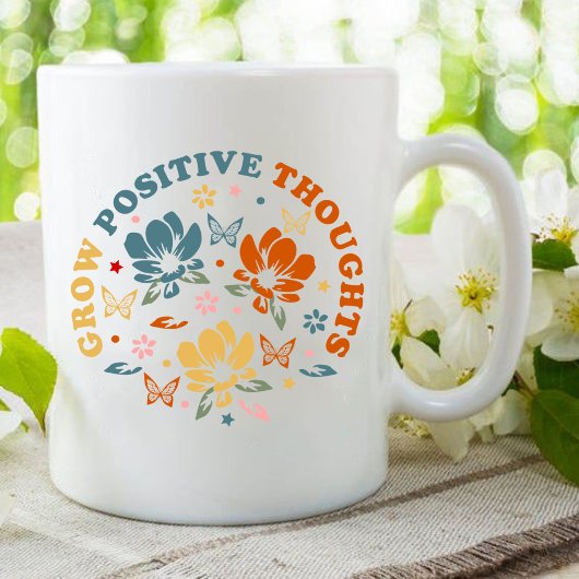 Zunehmende positive Gedanken | Geschenk des Lehrer Kaffeetasse