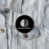 Zunehmende positive Gedanken - Inspiration Button (Beispiel)