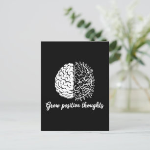 Zunehmende positive Gedanken - Inspiration Postkarte