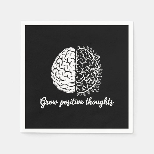 Zunehmende positive Gedanken - Inspiration Serviette (Vorderseite)