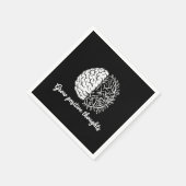 Zunehmende positive Gedanken - Inspiration Serviette (Ecke)