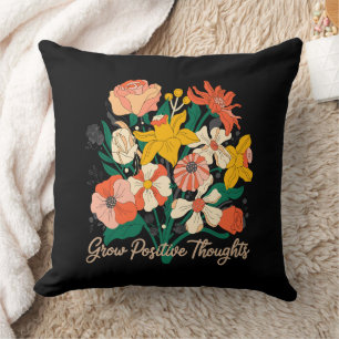 Zunehmende positive Gedanken - Inspirationsblume ( Kissen