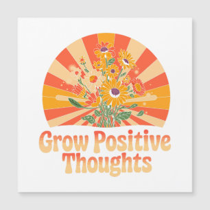 Zunehmende positive Gedanken - Inspirationsblume ( Magnetkarte