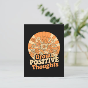 Zunehmende positive Gedanken - Inspirationsblume ( Postkarte