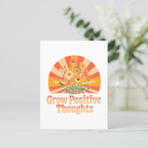 Zunehmende positive Gedanken - Inspirationsblume ( Postkarte