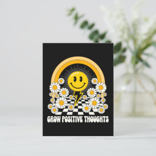 Zunehmende positive Gedanken - Inspirationsblume ( Postkarte