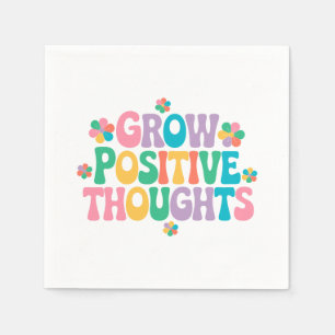 Zunehmende positive Gedanken - Inspirationsblume ( Serviette