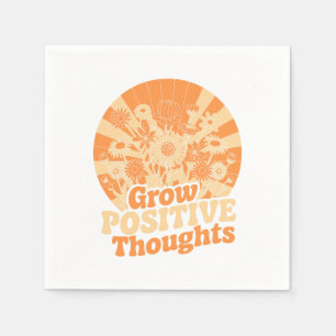 Zunehmende positive Gedanken - Inspirationsblume ( Serviette