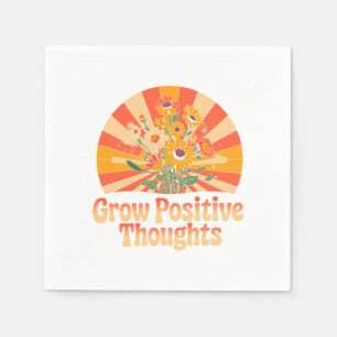 Zunehmende positive Gedanken - Inspirationsblume ( Serviette