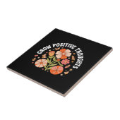 Zunehmende positive Gedanken - Inspirationsflorale Fliese (Seite)