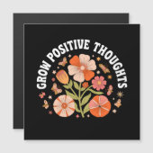 Zunehmende positive Gedanken - Inspirationsflorale Magnetkarte (Vorne/Hinten)