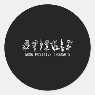 Zunehmende positive Gedanken Mental Health Awarene Runder Aufkleber