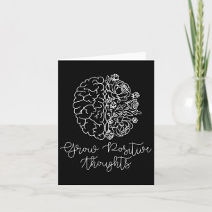 Zunehmende positive Gedanken psychische Gesundheit Karte