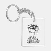 Zunehmende positive Gedanken Schlüsselanhänger (Vorderseite links)
