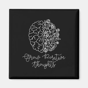 Zunehmende positive Gedanken über psychische Gesun Magnet