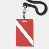 ZUNEHMENDE SCUBA-DIVERE AUSWEIS (Rückseite mit Lanyard)