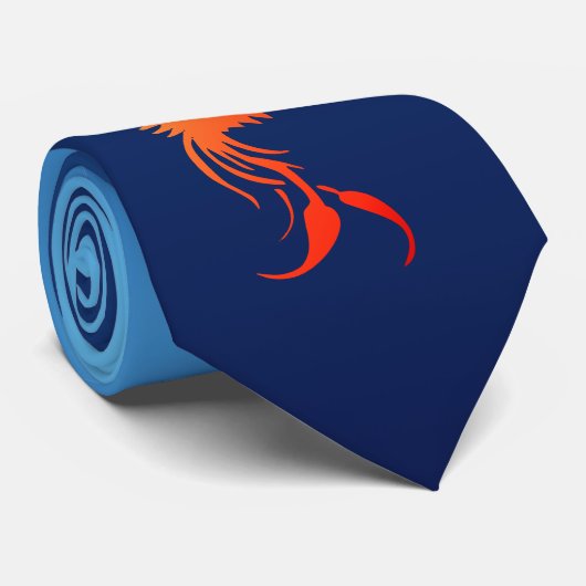 Zunehmender Phoenix in der Krawatte der Flammen (Gerollt)
