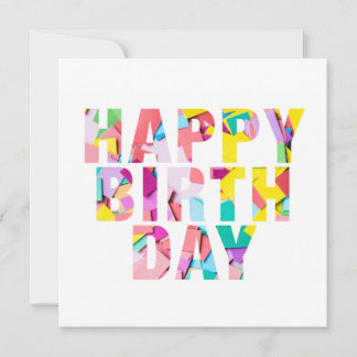 ZUNEHMENDES BILD-Happy Birthday Card Einladung