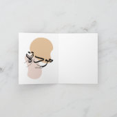 Zuneigung in der modernen arabischen Kalligraphie Dankeskarte (Innenseite)