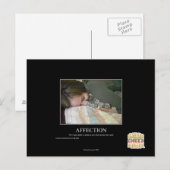 Zuneigung Postkarte (Vorne/Hinten)