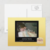 Zuneigung Postkarte (Vorne/Hinten)