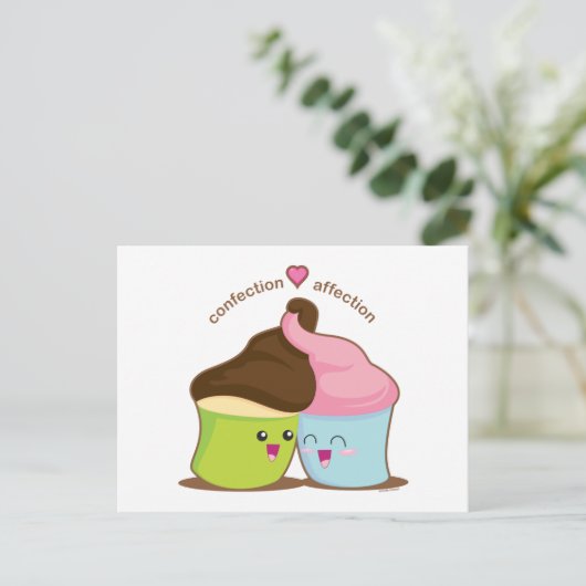 Zuneigung Postkarte (Stehend Vorderseite)