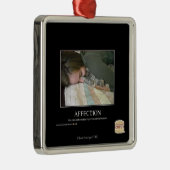 Zuneigung Silbernes Ornament (Rechts)