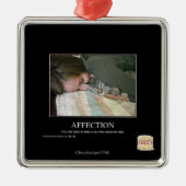 Zuneigung Silbernes Ornament (Vorne)
