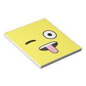 Zunge aus Emoji Notizblock (angewinkelt)