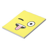 Zunge aus Emoji Notizblock (Rotiert)
