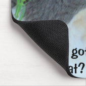 Zunge got deine Katze? Hank Schriftart Mousepad (Ecke)