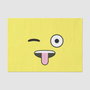 Zunge heraus Emoji Seidenpapier