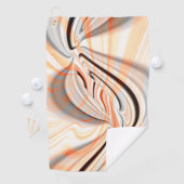 'Zunge' in glatter Farbstruktur mit Kurvendesign Golfhandtuch (Insitu)