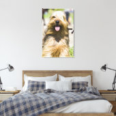 Zunge, langes Haar, Portrait Leinwanddruck (Insitu (Schlafzimmer))