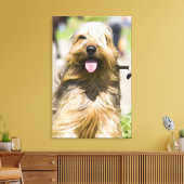 Zunge, langes Haar, Portrait Leinwanddruck (Insitu (Wohnzimmer))