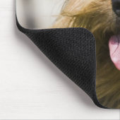 Zunge, langes Haar, Portrait Mousepad (Ecke)