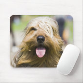 Zunge, langes Haar, Portrait Mousepad (Mit Mouse)