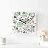 Zunge Quadratische Wanduhr (Zuhause)