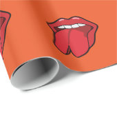 Zunge, Umhüllungspapier Geschenkpapier (Rolleneckpunkt)
