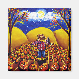 Zunge und Jack-O-Lanterns-Zierleisten Magnet