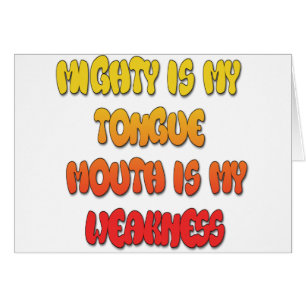 Zunge Zunge: Funny Zunge Zitat Farbiger Text Kunst