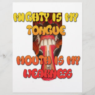 Zunge Zunge: Funny Zunge Zitat Farbiger Text Kunst