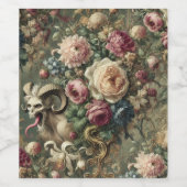 🩸 Zungenblüten - Gothic Viktorianisch Weinetikett (Einzelnes Label)