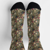 🩸 Zungenblüten - Gotische Tapestry Socken (Oben)