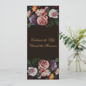 Zungenflorale Malerei 3 Beerdigung Ankündigung (Stehend Vorderseite)