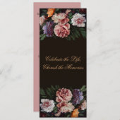 Zungenflorale Malerei 3 Beerdigung Ankündigung (Vorne/Hinten)