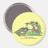 Zungenfrösche Magnet (Vorderseite/Rückseite)