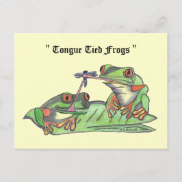 " Zungenfrösche" Postkarte