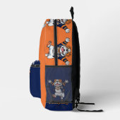 Zungenspass | Spielhaftes Bulldogdesign Bedruckter Rucksack (Rechts)