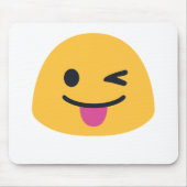 Zungenwinken Mousepad (Vorne)